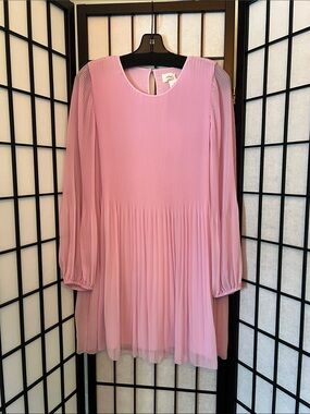 Wilfred Pink Pleated Chiffon Blouse